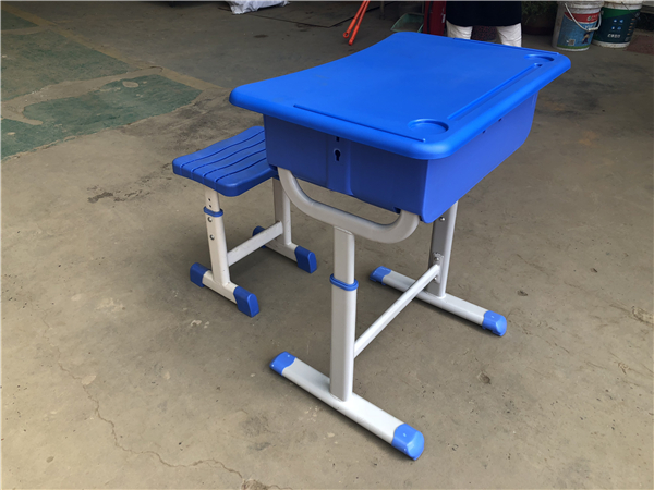 ABS深藍(lán)色單人課桌椅