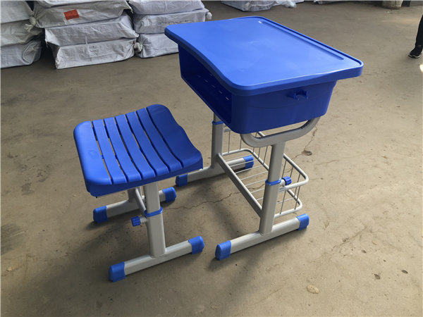 ABS深藍(lán)色單人課桌椅